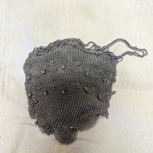 #6 antique metal mesh purse